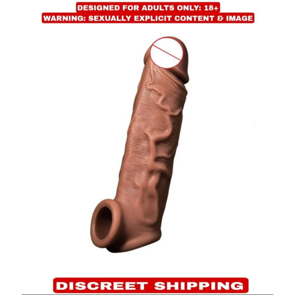 6 Inch VKP Reusable Sleeve Extender Realistic Silicone Condom Price In Pakistan