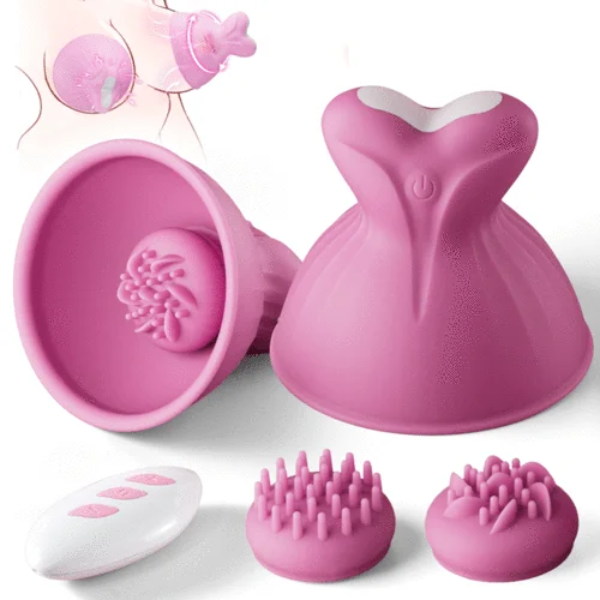 7 Vibrating & Rotation Nipple Toys with Replaceable Message Head Price In Pakistan