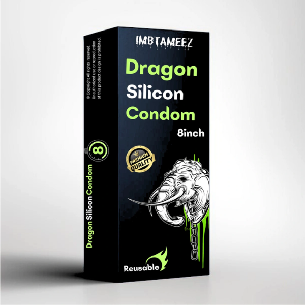 8 inch Dragon Silicon Reusable Condom Price In Pakistan