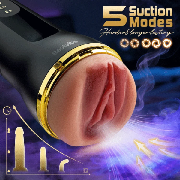 Captain - Realistic Pocket-Sized Male Masturbator with 5 Suction Modes and 10 Vibration Modes Price In Pakistan