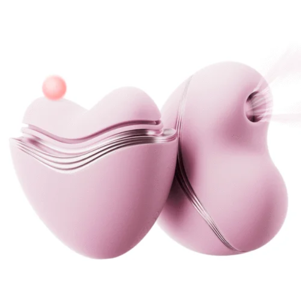 Cutie Heart Clitoral Suction Vibrator with Flapping & Sucking Exchangable Price In Pakistan