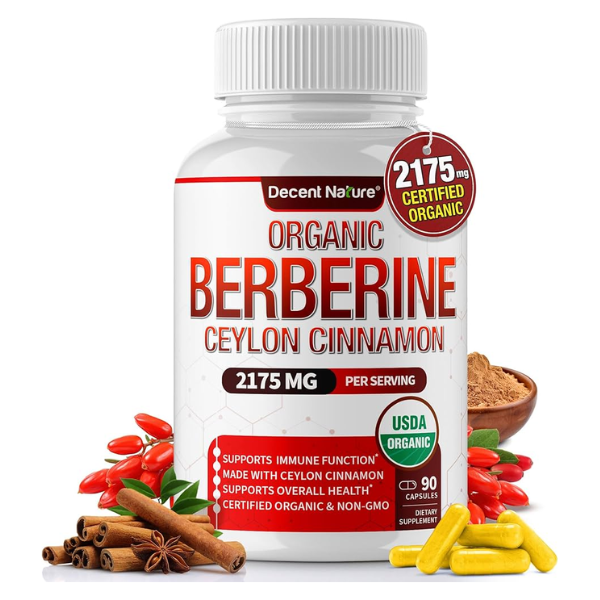 Decent Nature Organic Berberine Ceylon Cinnamon 2175mg Berberine Capsules Price In Pakistan