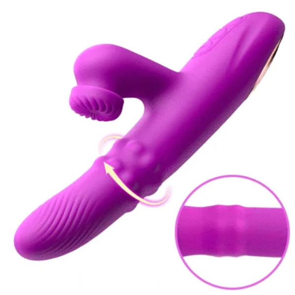 Elara - 3 In 1 Thrusting Rotating Rolling Beads G-spot Vibrator Triple Stimulation Price In Pakistan