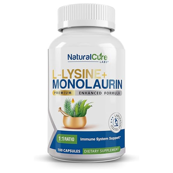 Natural Cure Labs L-Lysine + Monolaurin 600mg Capsules Price In Pakistan