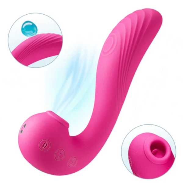 Nimue - TRIPLE AROUSAL Clitoral Sucking Tongue Licking Flapping G-spot Vibrator Price In Pakistan