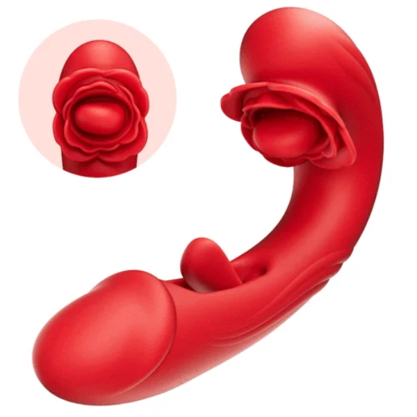 Rose Rotation Tongue Licking Clitoral Stimulator & Flapping G-spot Vibrator Price In Pakistan