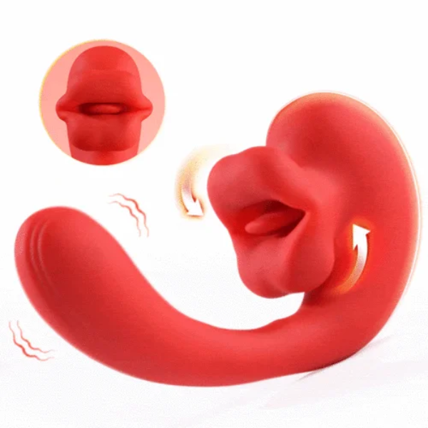 Tongue Licking G-spot Vibrator with 10 Biting Clitoral Stimulators Price In Pakistan