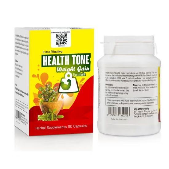Health Tone Advanced Herbal Nutrition Support Capsules - 90 Veg Caps Natural Body In Pakistan  