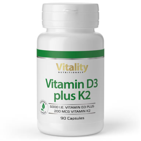Vitality Nutritionals Vitamin D3 5000 Plus K2 200 MK7 90 Capsules Price In Pakistan
