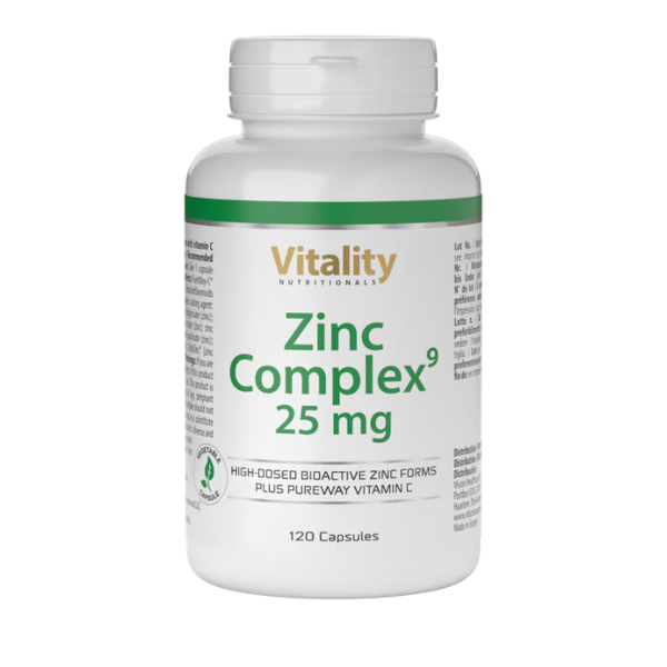 Vitality Nutritionals Zinc Complex 25 mg 120 Capsules Peice In Pakistan