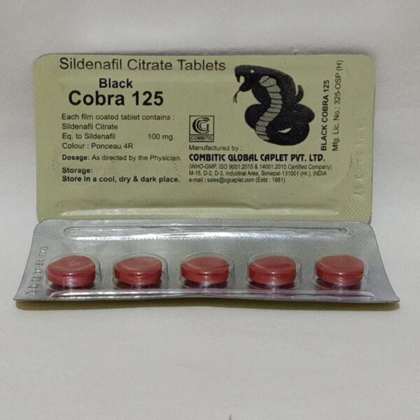 Black Cobra 125mg Tablets in Pakistan